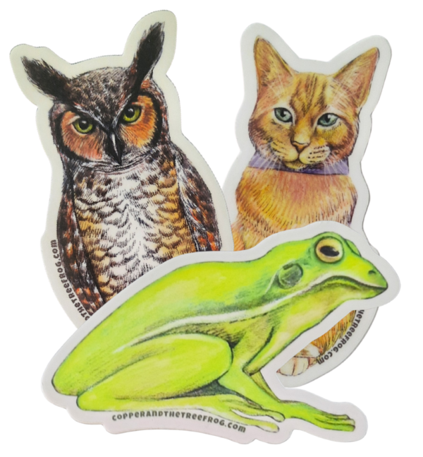 Copper and The Tree Frog Sticker Bundle